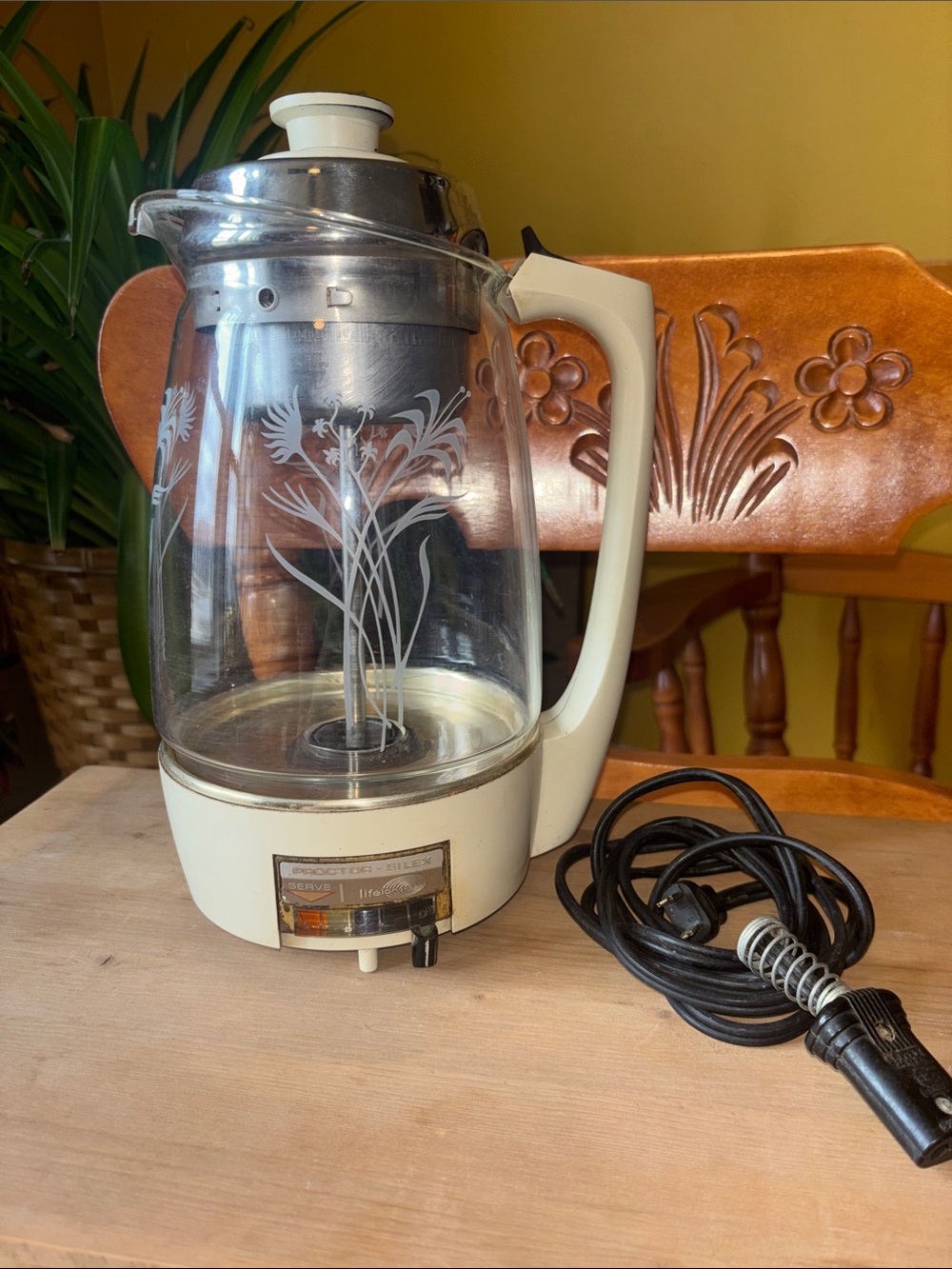Vintage proctor silex electric percolator